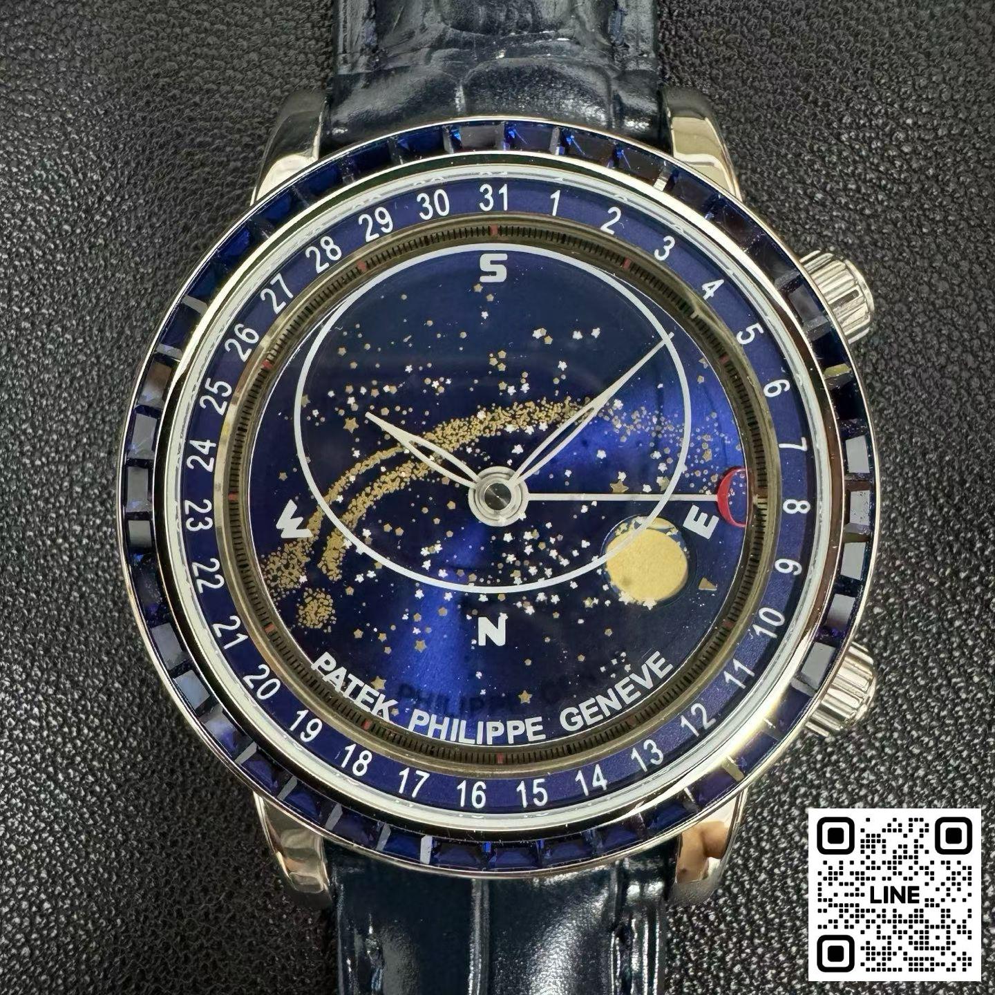 カテゴリ:<a href='/product.shtml?cid=688'>グランドコンプリケーション</a> <br>3K工場 パテックフィリップ グランドコンプリケーション 6104 42.5mm ブルー ダイヤ入れ 240ムーブメント