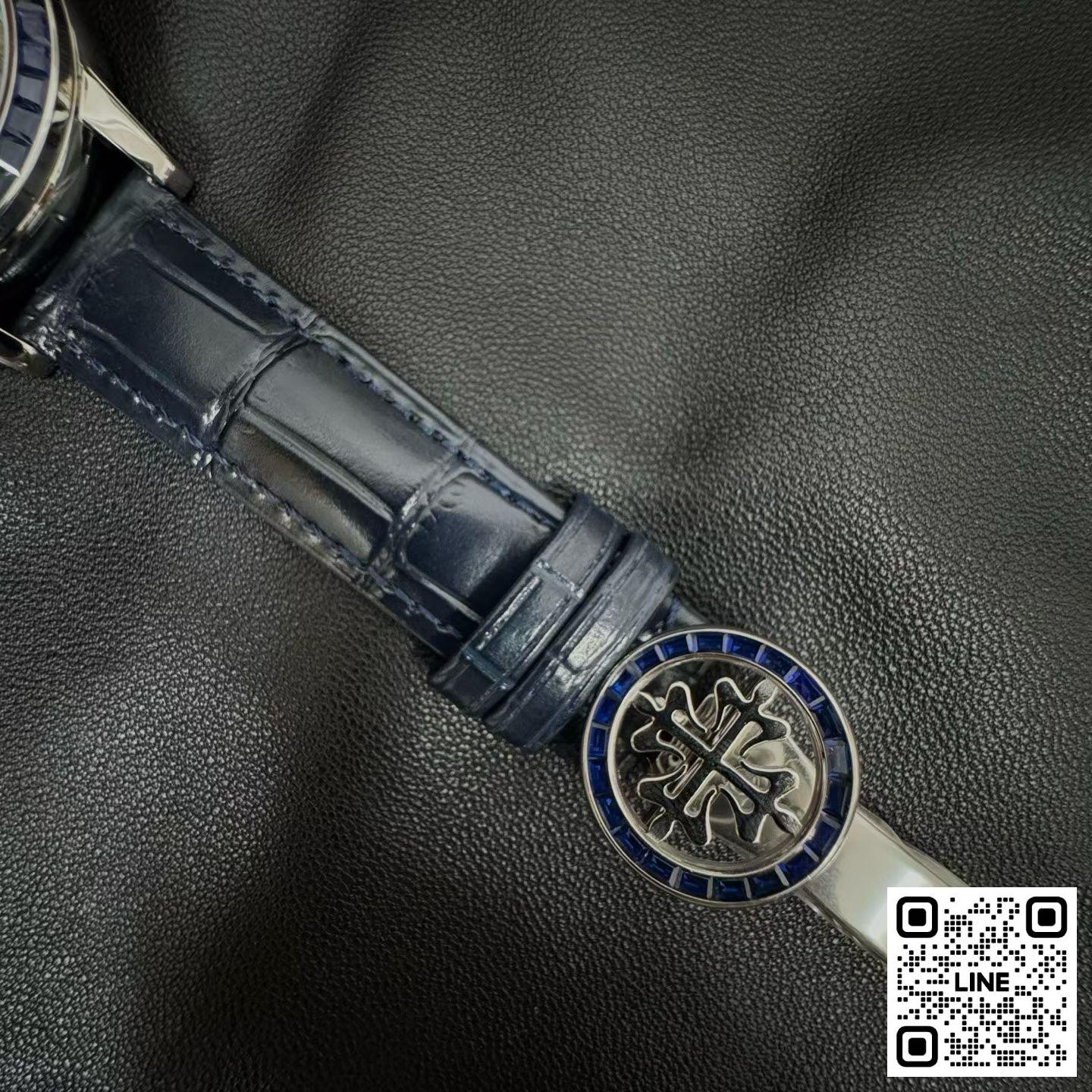 カテゴリ:<a href='/product.shtml?cid=688'>グランドコンプリケーション</a> <br>3K工場 パテックフィリップ グランドコンプリケーション 6104 42.5mm ブルー ダイヤ入れ 240ムーブメント