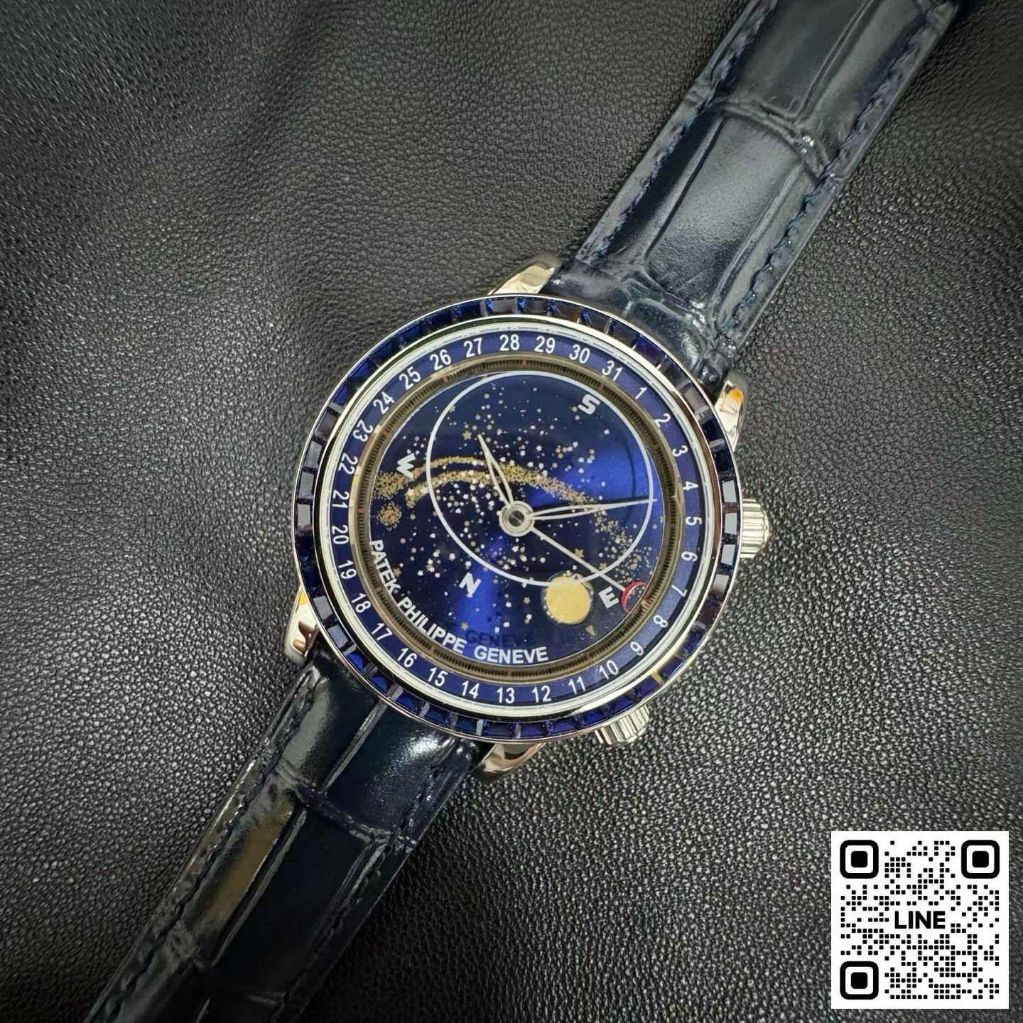 カテゴリ:<a href='/product.shtml?cid=688'>グランドコンプリケーション</a> <br>3K工場 パテックフィリップ グランドコンプリケーション 6104 42.5mm ブルー ダイヤ入れ 240ムーブメント