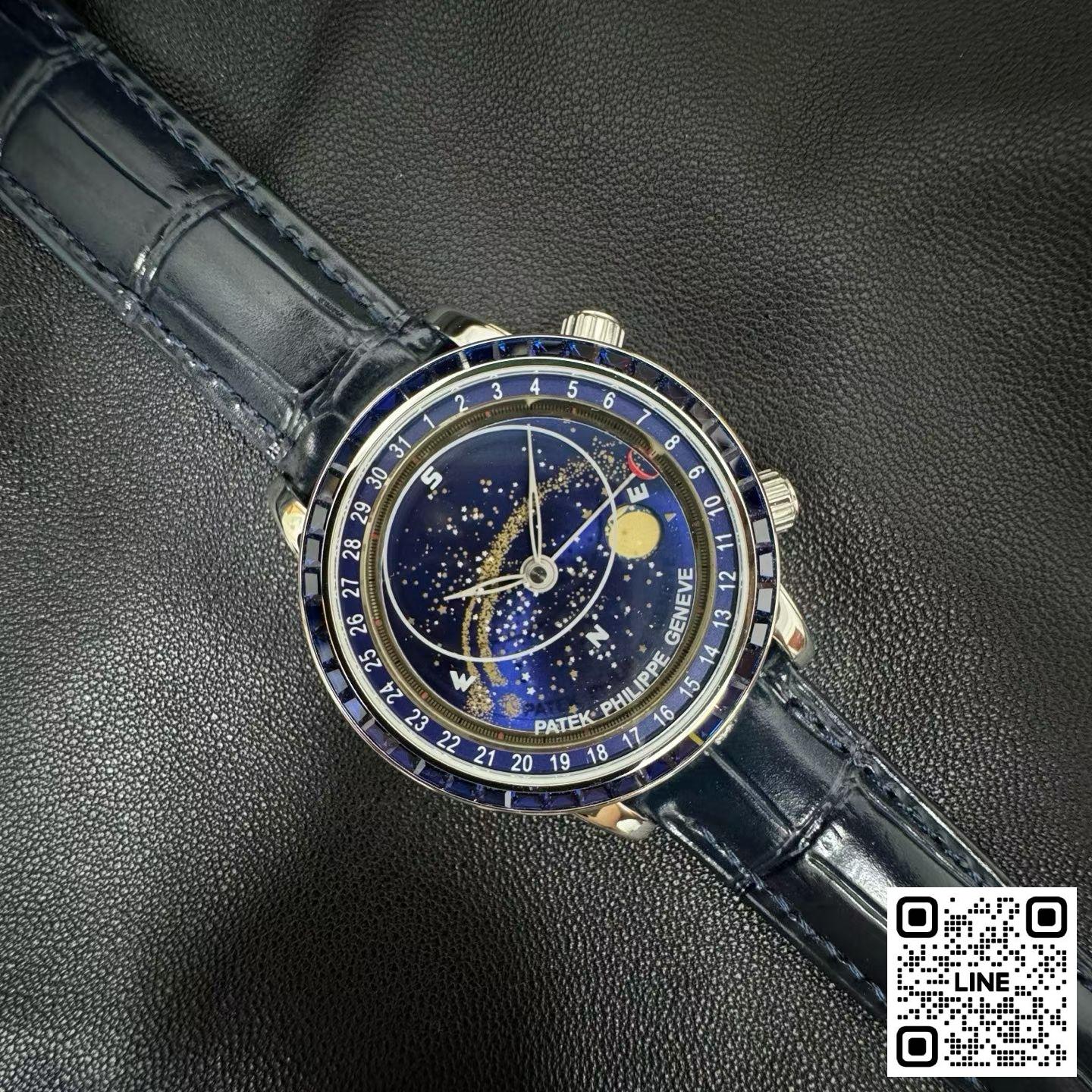 カテゴリ:<a href='/product.shtml?cid=688'>グランドコンプリケーション</a> <br>3K工場 パテックフィリップ グランドコンプリケーション 6104 42.5mm ブルー ダイヤ入れ 240ムーブメント
