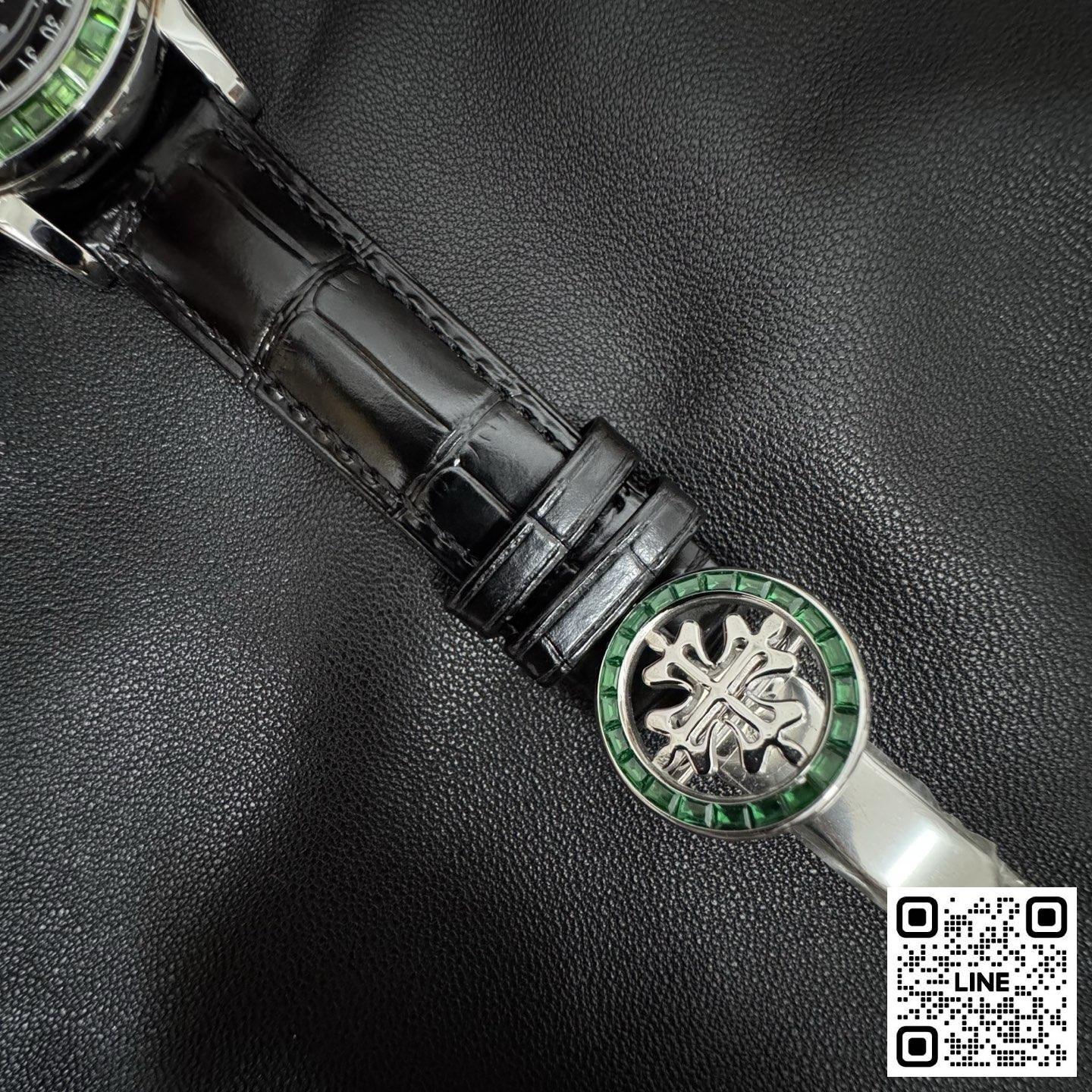 カテゴリ:<a href='/product.shtml?cid=688'>グランドコンプリケーション</a> <br>3K工場 パテックフィリップ グランドコンプリケーション 6104 42.5mm ブラック ダイヤ入れ 240ムーブメン