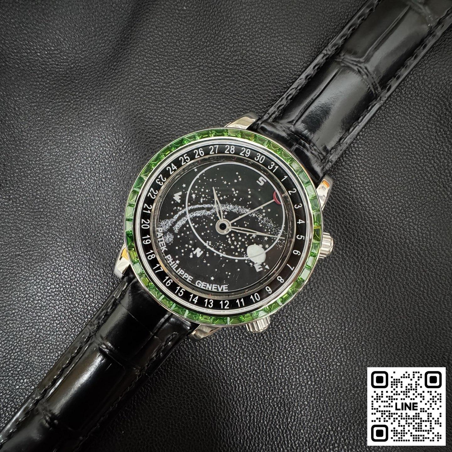 カテゴリ:<a href='/product.shtml?cid=688'>グランドコンプリケーション</a> <br>3K工場 パテックフィリップ グランドコンプリケーション 6104 42.5mm ブラック ダイヤ入れ 240ムーブメン