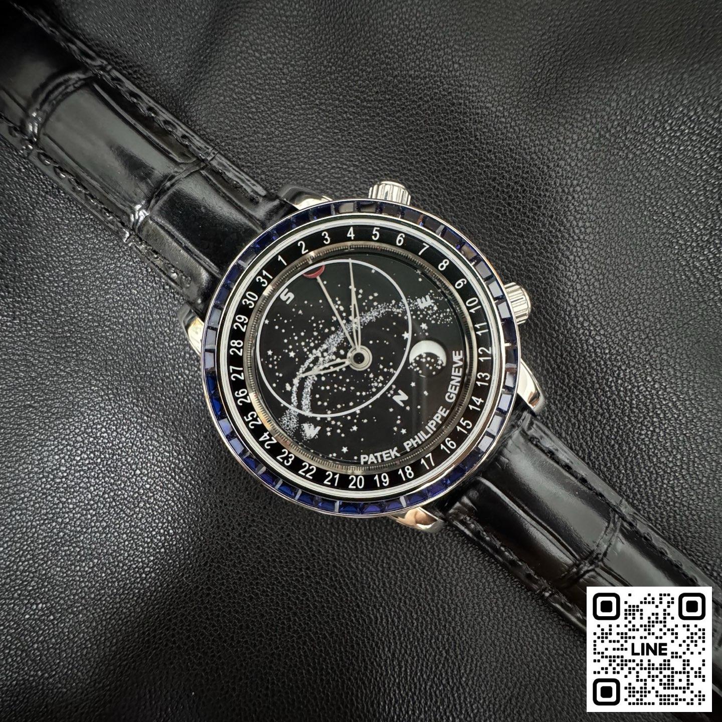 カテゴリ:<a href='/product.shtml?cid=688'>グランドコンプリケーション</a> <br>3K工場 パテックフィリップ グランドコンプリケーション 6104 42.5mm ブラック ダイヤ入れ 240ムーブメン