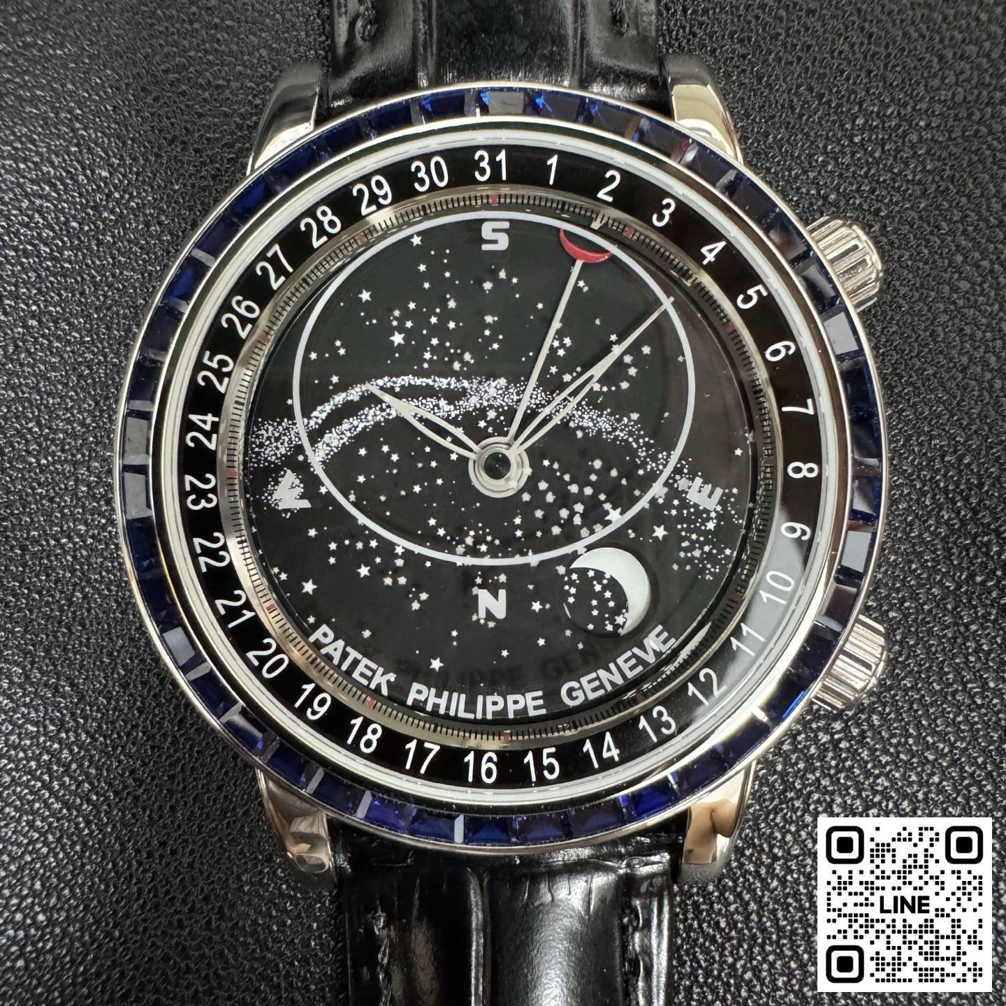 カテゴリ:<a href='/product.shtml?cid=688'>グランドコンプリケーション</a> <br>3K工場 パテックフィリップ グランドコンプリケーション 6104 42.5mm ブラック ダイヤ入れ 240ムーブメン