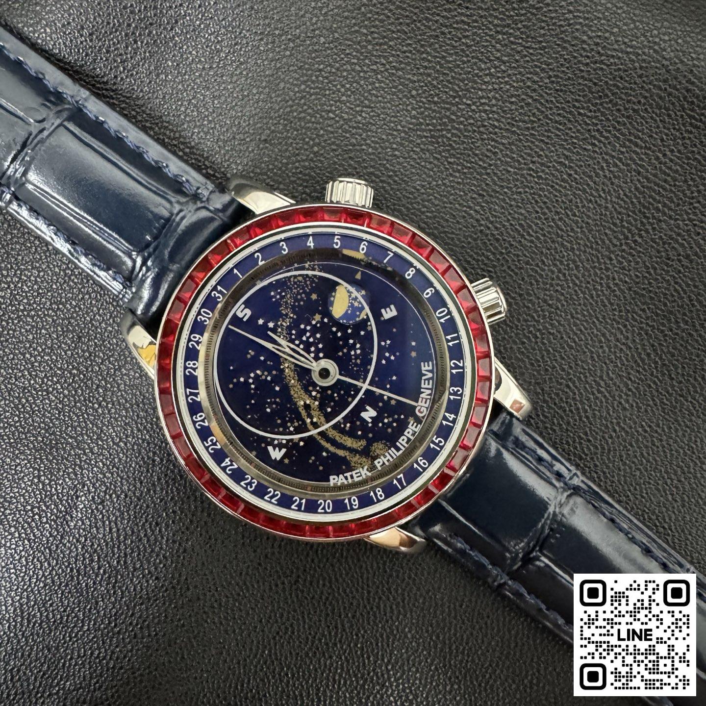 カテゴリ:<a href='/product.shtml?cid=688'>グランドコンプリケーション</a> <br>3K工場 パテックフィリップ グランドコンプリケーション 6104 42.5mm ブルー ダイヤ入れ 240ムーブメント