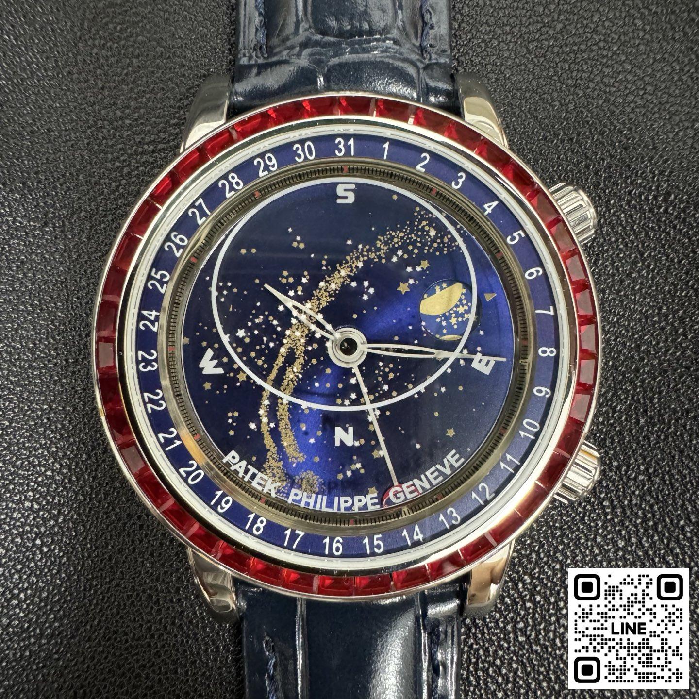 カテゴリ:<a href='/product.shtml?cid=688'>グランドコンプリケーション</a> <br>3K工場 パテックフィリップ グランドコンプリケーション 6104 42.5mm ブルー ダイヤ入れ 240ムーブメント