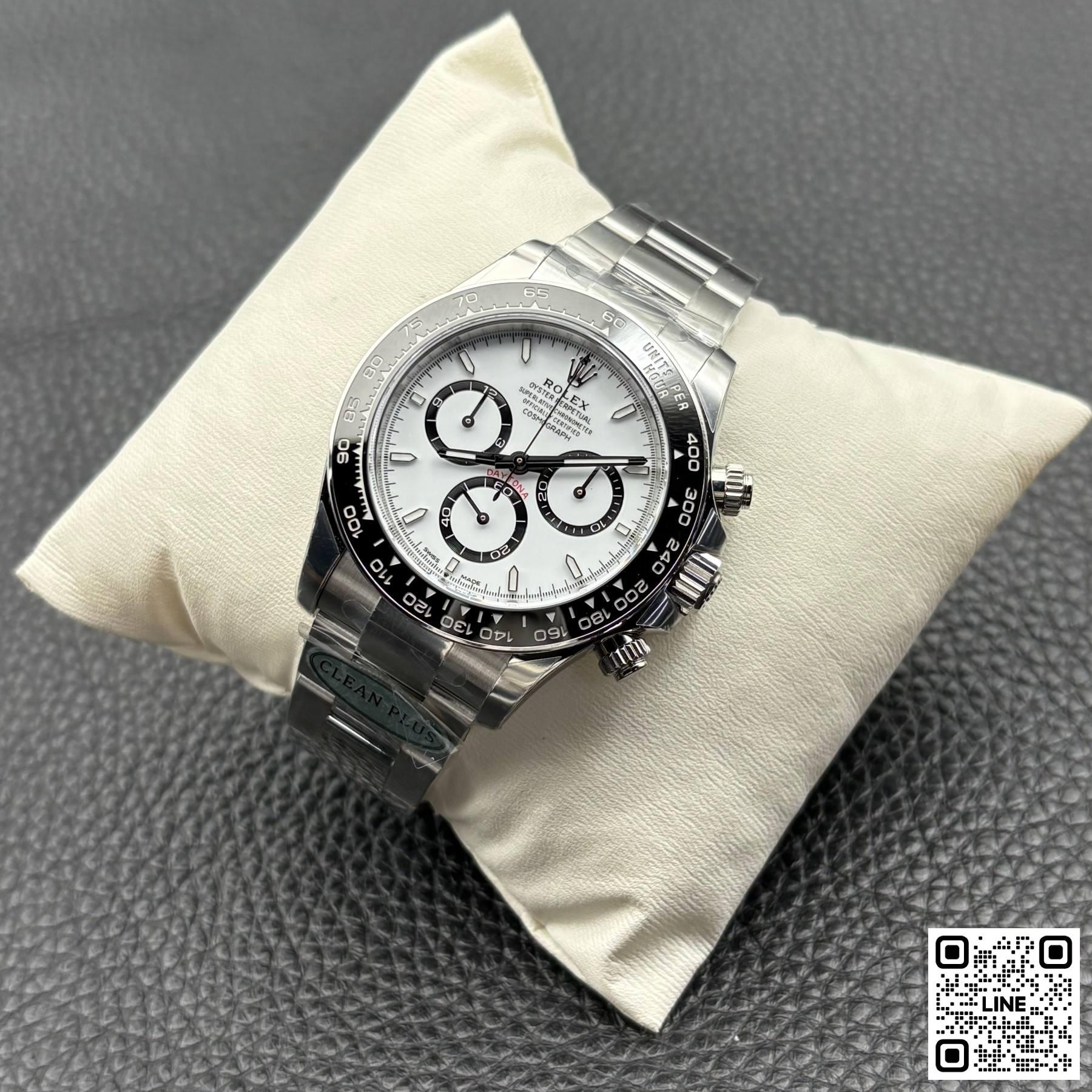 カテゴリ:<a href='/product.shtml?cid=660'>デイトナ</a> <br>Clean Plus工場 ロレックス デイトナ 126500LN セラミック ホワイト パンダ 4131 ムーブメント
