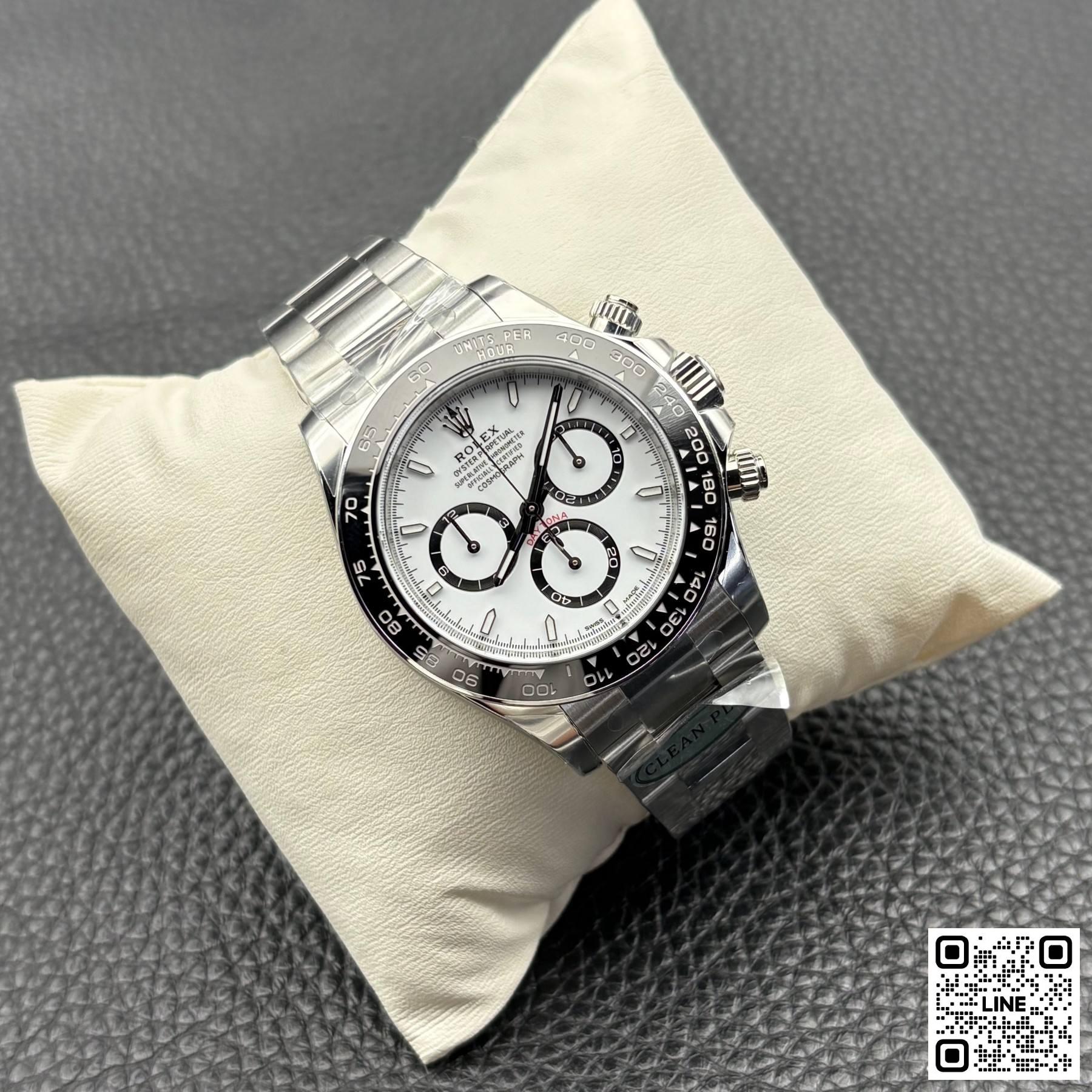 カテゴリ:<a href='/product.shtml?cid=660'>デイトナ</a> <br>Clean Plus工場 ロレックス デイトナ 126500LN セラミック ホワイト パンダ 4131 ムーブメント