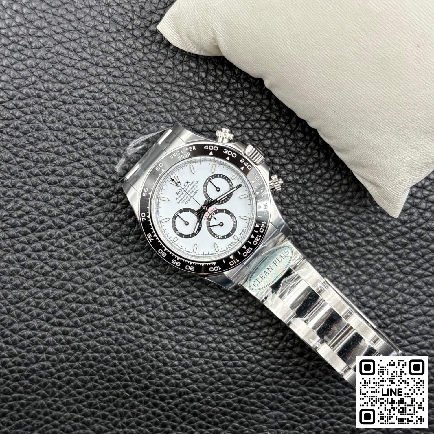 カテゴリ:<a href='/product.shtml?cid=660'>デイトナ</a> <br>Clean Plus工場 ロレックス デイトナ 126500LN セラミック ホワイト パンダ 4131 ムーブメント