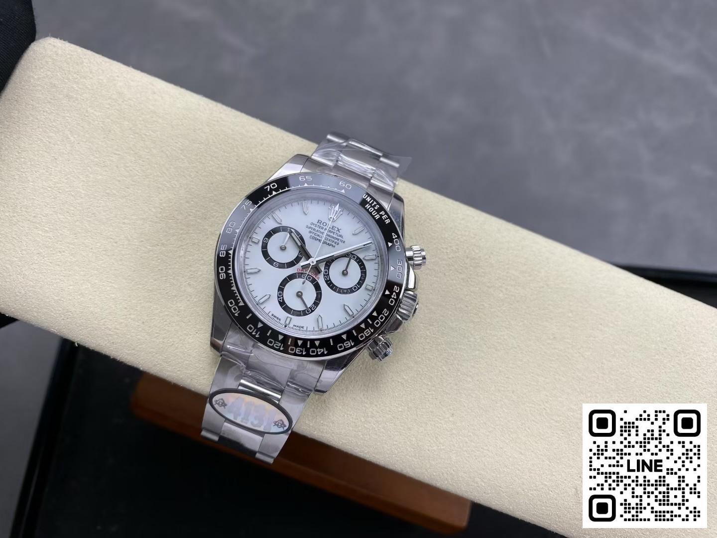 カテゴリ:<a href='/product.shtml?cid=660'>デイトナ</a> <br>UFO工場 ロレックス デイトナ 126500LN フリースプラング・ムーブメント ホワイト 4131ムーブメント