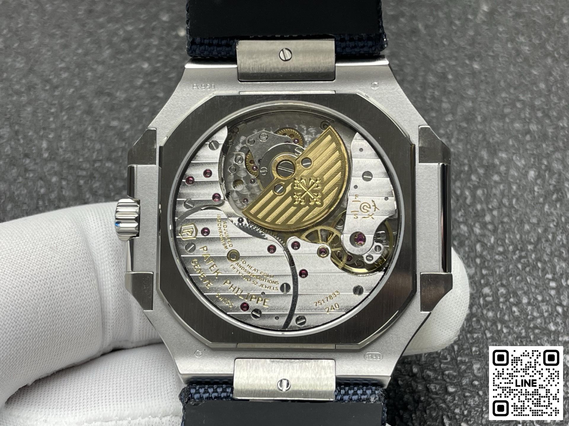 カテゴリ:<a href='/product.shtml?cid=777'>キュビタス</a> <br>P1工場 パテックフィリップ キュビタス 5822 45MM ブルー ムーンフェイズ 240ムーブメント
