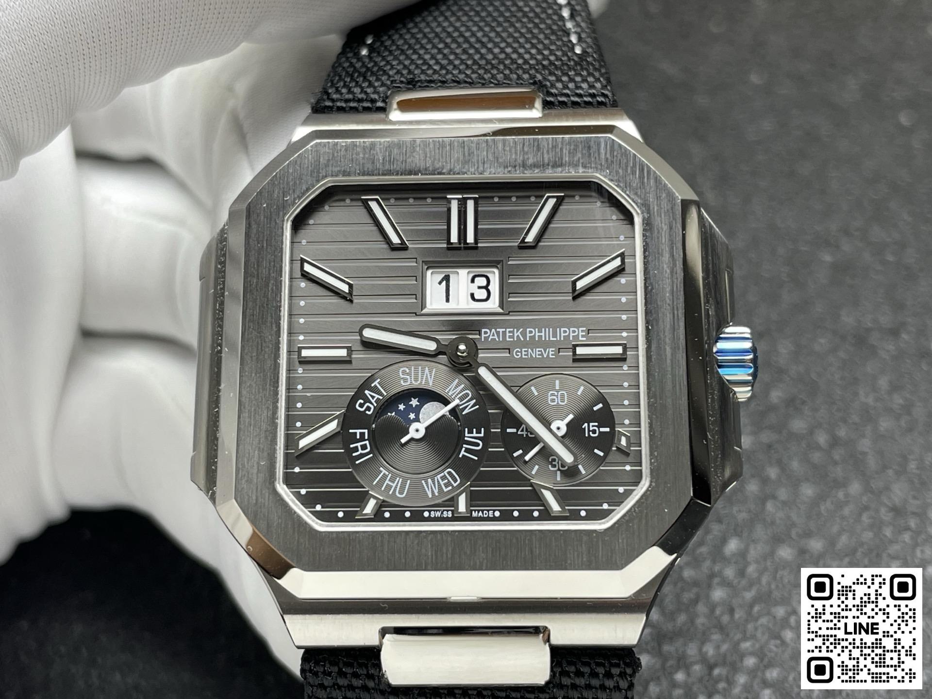 カテゴリ:<a href='/product.shtml?cid=777'>キュビタス</a> <br>P1工場 パテックフィリップ キュビタス 5822 45MM ブラック ムーンフェイズ 240ムーブメント
