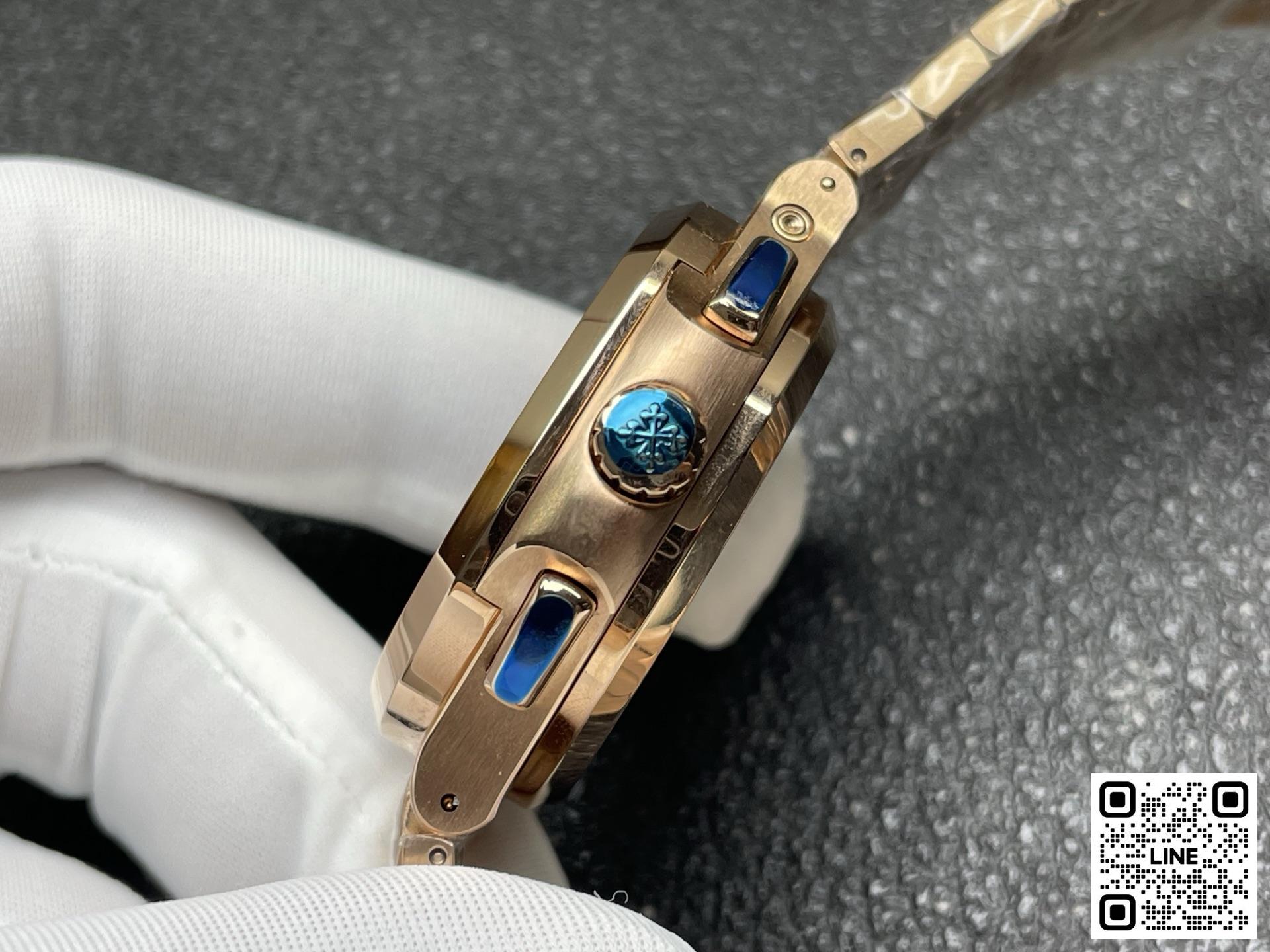 カテゴリ:<a href='/product.shtml?cid=686'>ノーチラス</a> <br>P1工場 パテックフィリップ ノーチラス 5990 ブルー ローズゴールド 40.5mm CH 28‑520ムーブメント