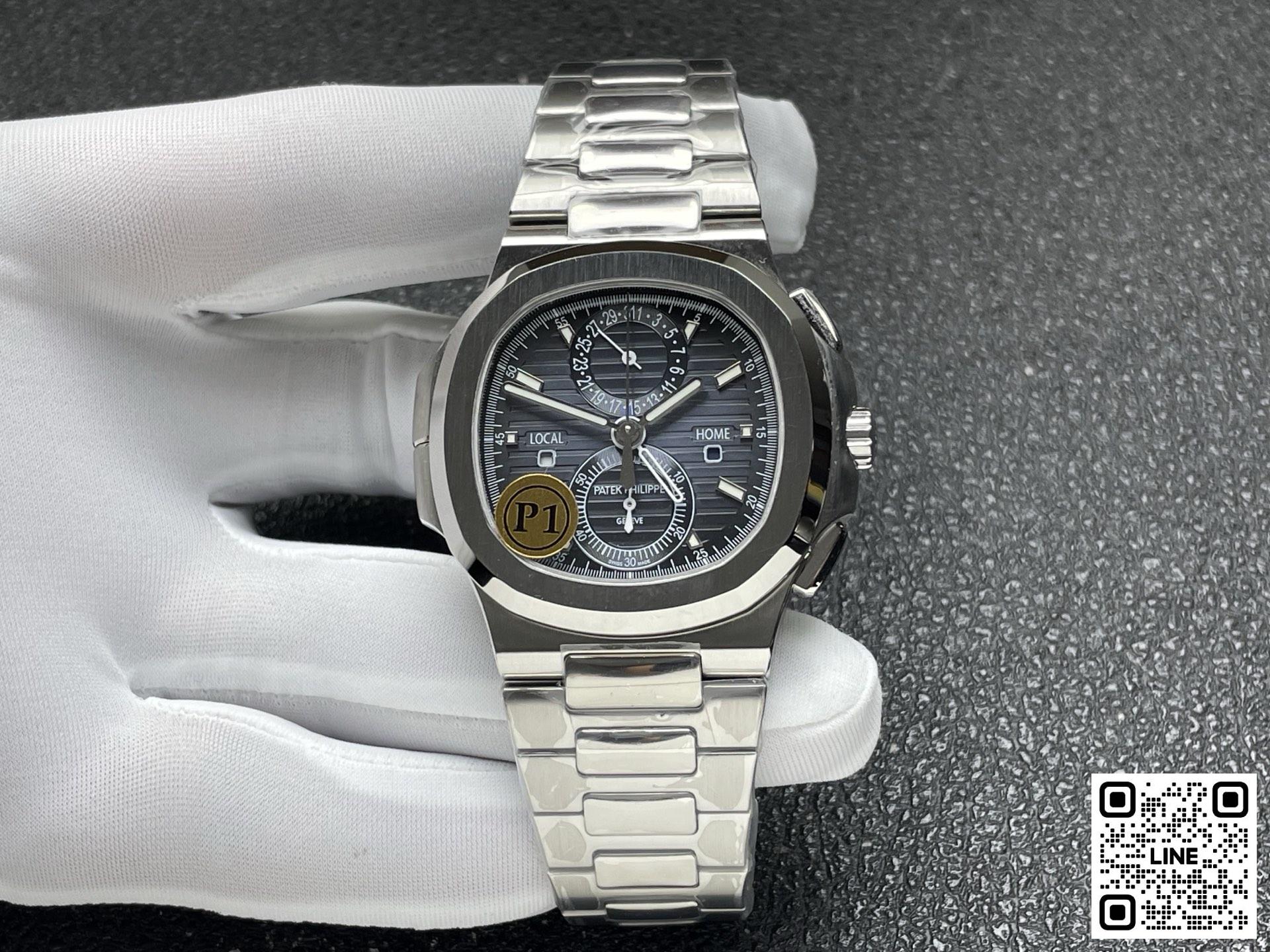 カテゴリ:<a href='/product.shtml?cid=686'>ノーチラス</a> <br>P1工場 パテックフィリップ ノーチラス 5990 ブルーグラデーション 40.5mm CH 28‑520ムーブメント